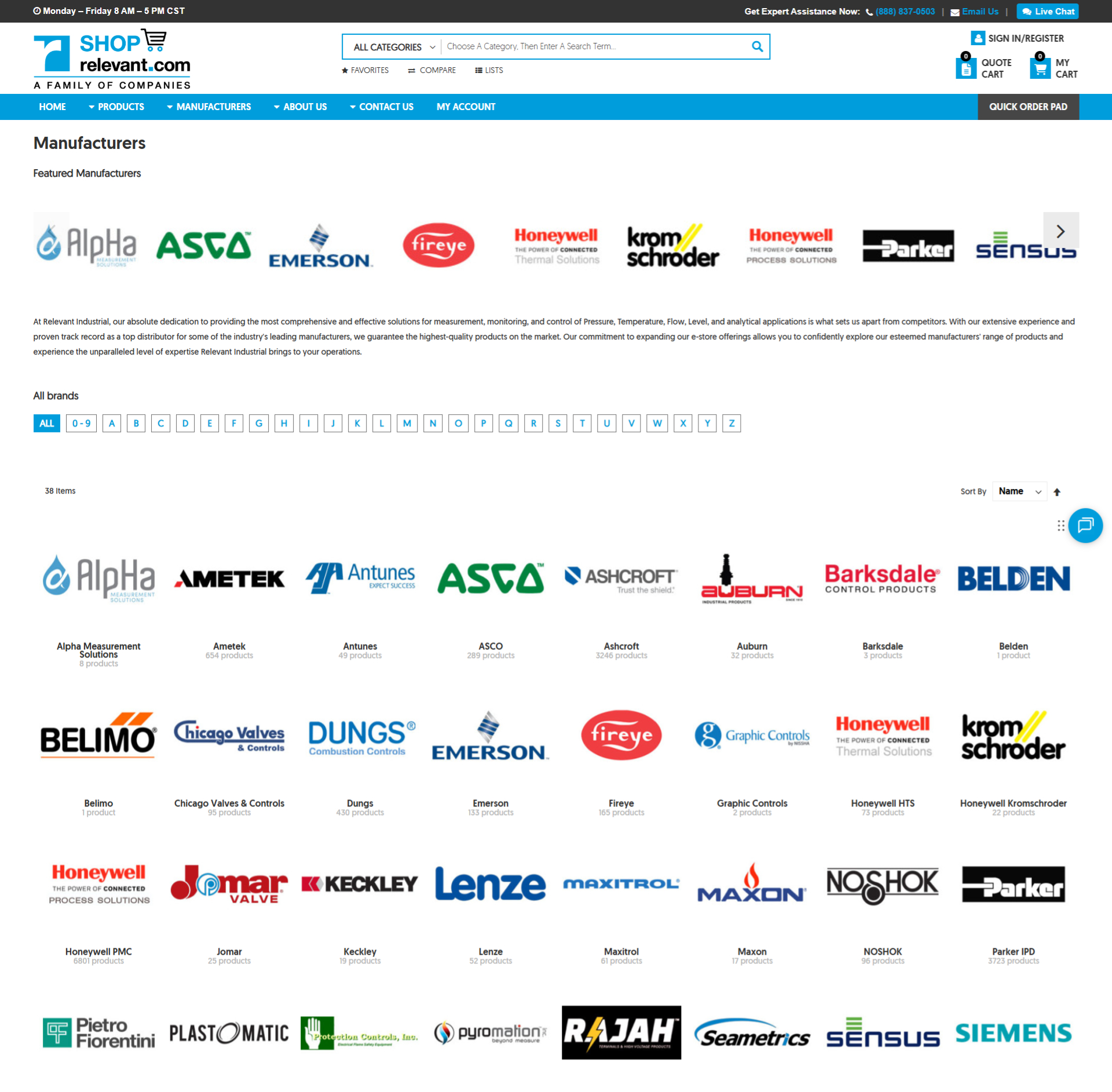 ShopRelevant-Manufacturers